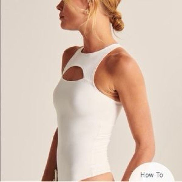 Abercrombie seamless scuba cutout bodysuit size XL - Picture 2 of 5